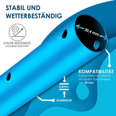 KESSER® Telescopische stang voor Zwembadnet - Verstelbaar 1,20m-3,60m