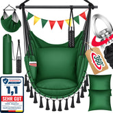 Hangstoel - Binnen & Buiten - Hangschommel - Tot 150kg - Groen - KESSER®