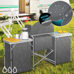 KESSER® Campingkeuken Opvouwbaar - Kampeerkeuken - Grijs