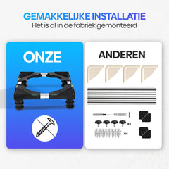 Olvy Home - Wasmachine Verhoger - Wasmachine Opbouwmeubel - Wasmachine Sokkel - Kast - Ook voor Droger, Koelkast, Vaatwasser en Vriezer •