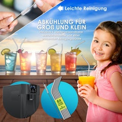 IJsblokjesmachine – 12kg/24 uur – IJsmachine - IJsblokjesmaker - Antraciet - KESSER® •