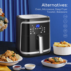 Airfryer XXL - heteluchtfriteuse - 7L - 1900W - Zwart