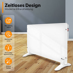 Convectorkachel - Elektrisch - Kachel - Heater - Verwarming - Wit - 1000W - TRESKO