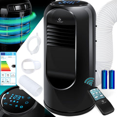 KESSER® 4in1 Mobiele airconditioning - Luchtontvochtiger - 9000BTU - Zwart •