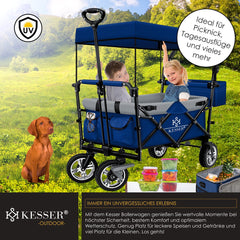 KESSER® Bolderkar - Opvouwbaar - Bolderwagen - Blauw •
