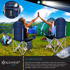 KESSER® Campingstoel - Visstoel - Vouwstoel - Marineblauw