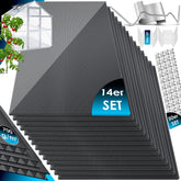 Dakplaten - 14 stuks - Polycarbonaat Platen - 150x70cm - Antraciet - KESSER®