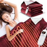 KESSER® Elektrische deken - Warmtedeken - 200x180cm - Rood •