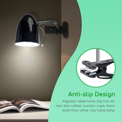 Tafellamp - Bureaulamp - Leeslamp - Zwart - Aigostar