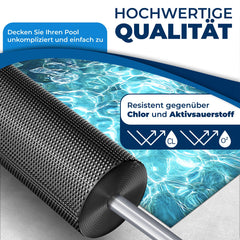 KESSER® Zwembad zonnezeil - Afdekzeil - 260x160cm - Zwart