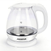 Waterkoker glas - met LED - 1L - 2200W - Wit - Aigostar