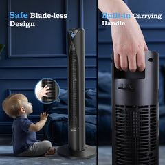 Taylor Swoden Torenventilator - Fluisterstil - Oscillatie - Zwart