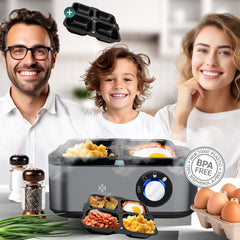 KESSER® Eierkoker - 8 Eieren - 500W - BPA-vrij - Antraciet