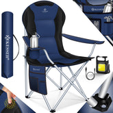 Campingstoel - Visstoel - Vouwstoel - Marineblauw - KESSER®