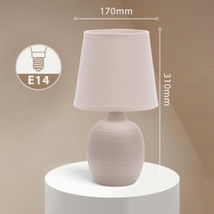 Tafellamp - Bureaulamp - Tafellamp slaapkamer - Beige - Aigostar