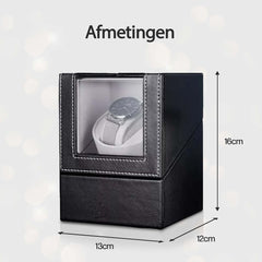 Watchwinder - Horloge doos - Horloge winder - Zwart - Olvy