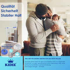 KIDIZ® Traphekje zonder boren - Veiligheidshekje - 74-87cm - Blauw