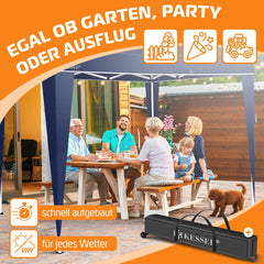 KESSER® Partytent - 3x3m - Paviljoen - Easy Up - Blauw