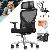 Ergonomische Bureaustoel - Gamestoel - Office Chair - Zwart - KESSER®