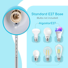 Tafellamp - Bureaulamp - Leeslamp - Blauw - Aigostar