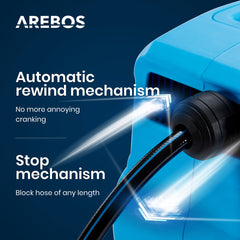 Wandslangenbox - Tuinslanghaspel - Tuinslang met haspel - 20 meter - Blauw