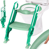 WC Verkleiner met trapje - WC bril verkleiner - Toilettrainer - Groen - KIDIZ®