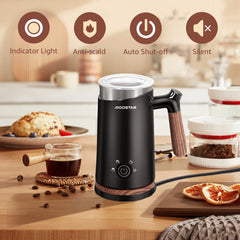 Melkopschuimer elektrisch - 4-in-1 - Melkklopper - 300 ML - Zwart - Aigostar •
