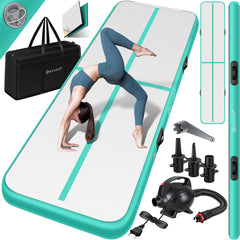 Airtrack - Turnmat - Fitnessmat - 5M - Mintgroen - KESSER®