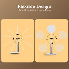 Bureaulamp - Tafellamp - Tafellamp slaapkamer - Wit - Aigostar