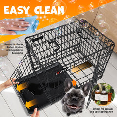 Hondenbench - Hondenren - Bench voor honden - 63x44x50 cm - Zwart - LOVPET