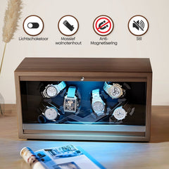 Watchwinder - Horloge doos - Horloge winder - Bruin - Olvy