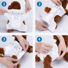 Hondenluier - L - 30-50 cm Middelomtrek - 2x12 stuks - Nobleza