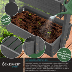 KESSER® Verticale Plantenbakken - Kweekbak - Plantenbak - Antraciet
