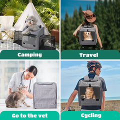 Hondenrugzak – Draagtas Hond – Reismand Kat – 33.5x27x39 cm – Nobleza