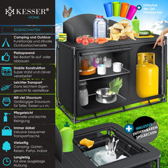 KESSER® Campingkeuken Opvouwbaar - Campingkast inclusief Opbergtas - Kampeerkeuken Kampeerkast