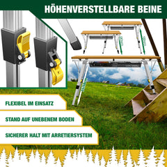 KESSER® Campingtafel inklapbare Tafel - Vouwtafel voor Buiten en Camping - Klaptafel Weerbestendig Tuintafel, 120 x 70 cm