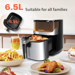 Airfryer XXL - heteluchtfriteuse - 6.5L - 1600W - Zwart