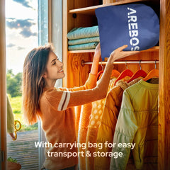 AREBOS Luchtbed - Luchtbed 1 persoons - Luchtbed met ingebouwde pomp - Incl. Draagtas en Reparatiekit - 203 × 95 × 51 cm