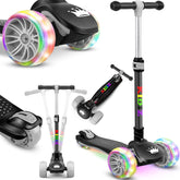 KIDIZ® Kinderstep - Opvouwbaar - Verstelbaar - City Scooter - Zwart