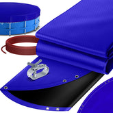 KESSER® Zwembad zonnezeil - Afdekzeil - Ø488cm - Blauw