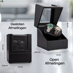 Watchwinder - Horloge doos - Horloge winder - Zwart - Olvy