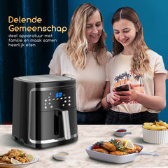 Airfryer XXL - heteluchtfriteuse - 7L - 1900W - Zwart •