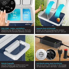 Compressor Koelbox elektrisch - Coolbox - Frigobox - 40L - Blauw