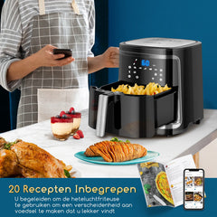 Airfryer XXL - heteluchtfriteuse - 7L - 1900W - Zwart