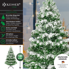 KESSER® Kunstkerstboom - Kerstboom - Kunstmatige Kerstboom van PE - Sneeuw, 140cm