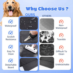 Hondendeken auto achterbank - hondenmat - 130x70 cm - Zwart - Nobleza