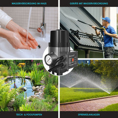 KESSER® Elektronische Drukschakelaar - Waterpomp Dompelpomp - Antraciet