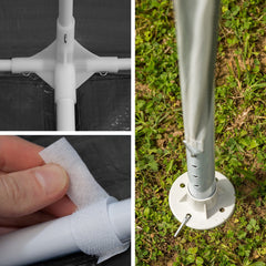 Partytent - 3x6m - Paviljoen - Grijs - Tectake •