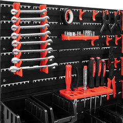 MASKO® Gereedschapswand - 45-delig - Inc. Haken - Rood