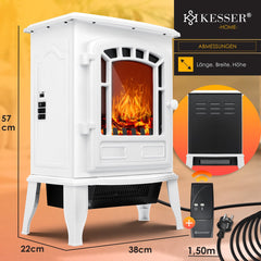 Elektrische Sfeerhaard - Elektrische Kachel - 2000W - Wit - KESSER®
